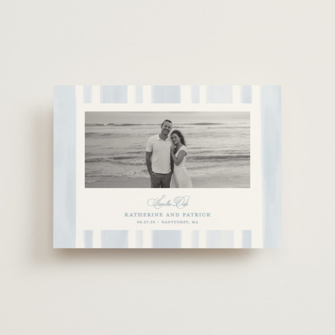 "Coastal crest" - Save the Dates in Ocean by Creo Study - Front