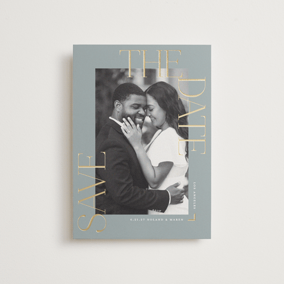 "Picturesque" - Save the Dates in Pebble by Susan Zinader - Front
