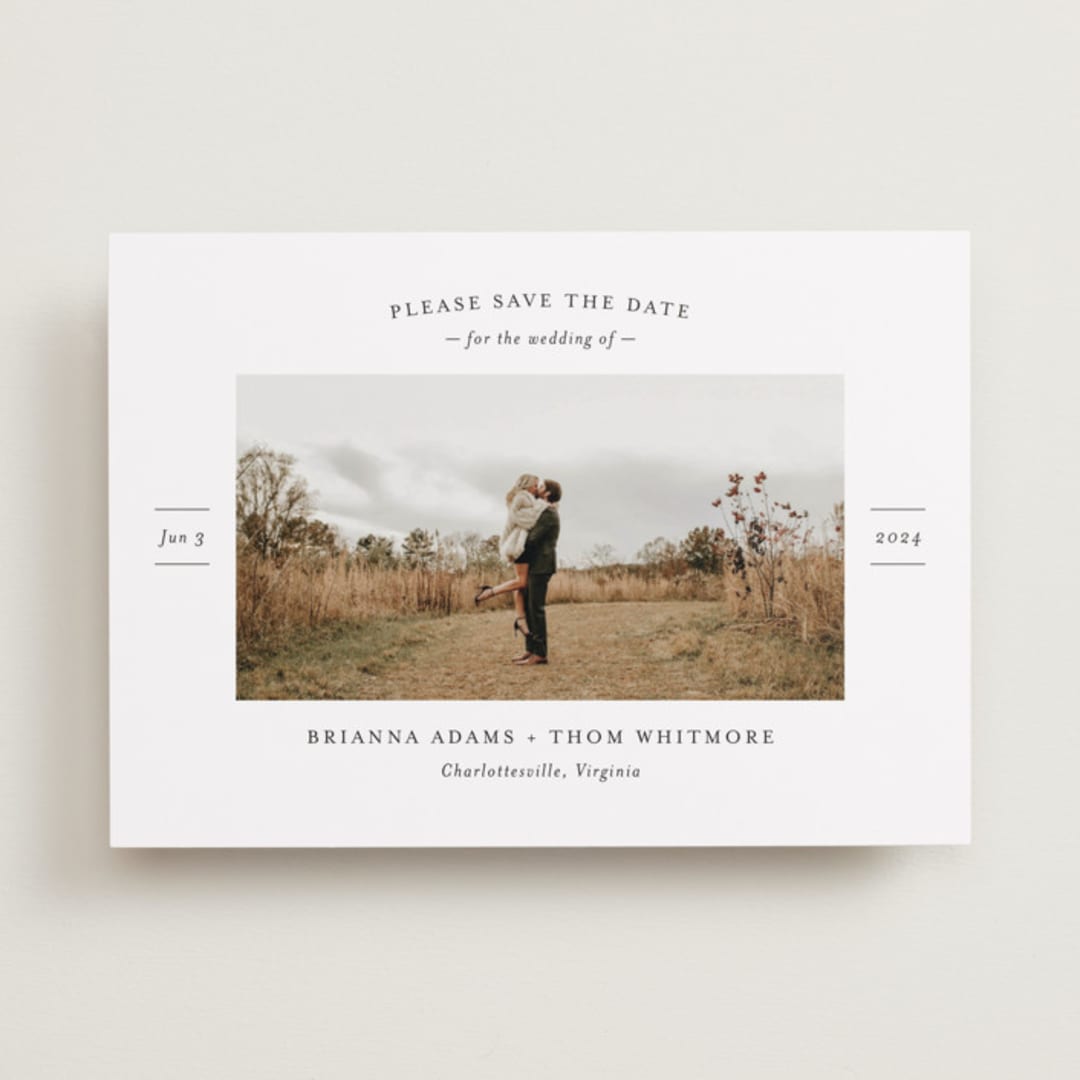 "More Than a Crush" - Save the Dates in Ebony by Ann Gardner - Front