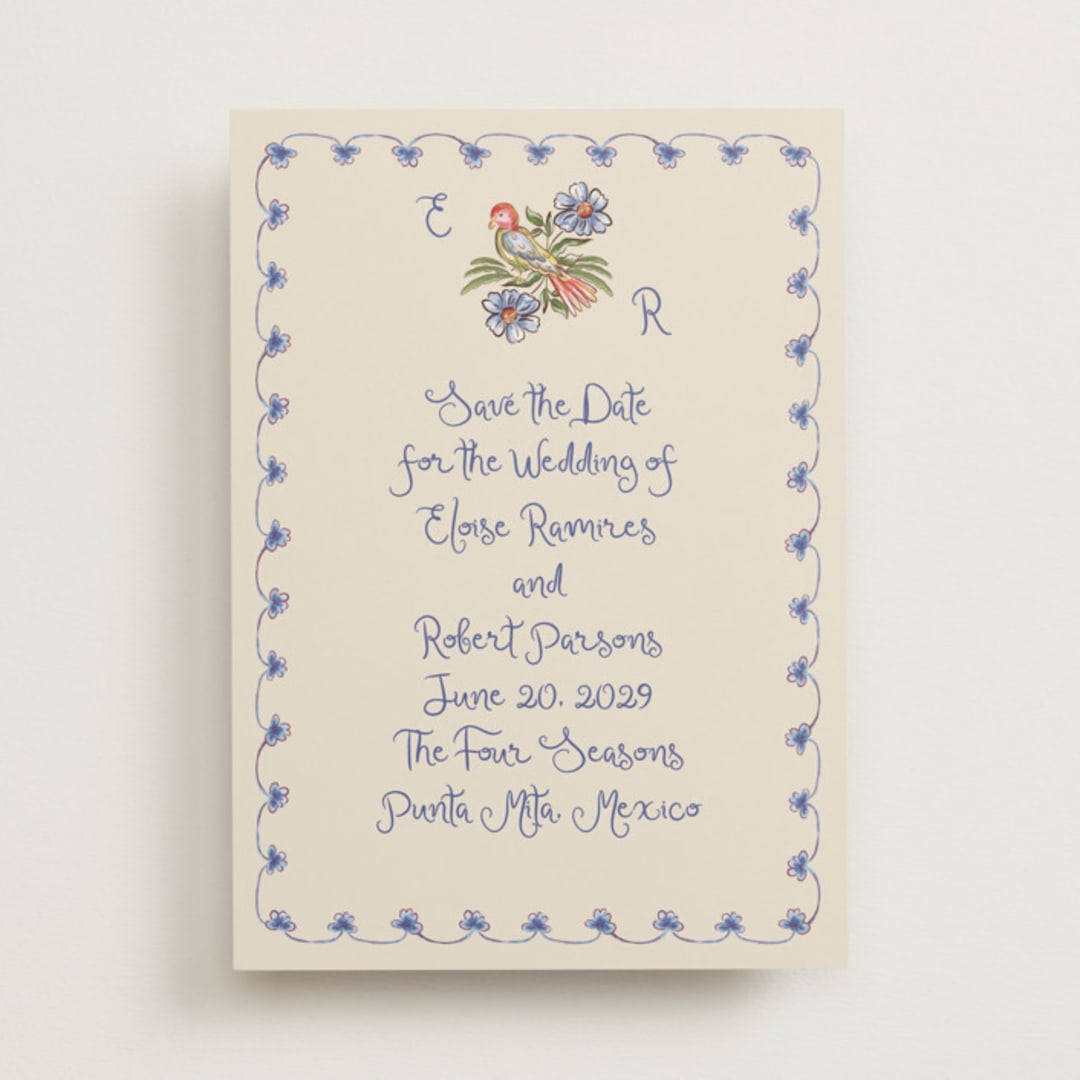 "Artisan Wedding" - Save the Dates in Sea by Chris Griffith - Front