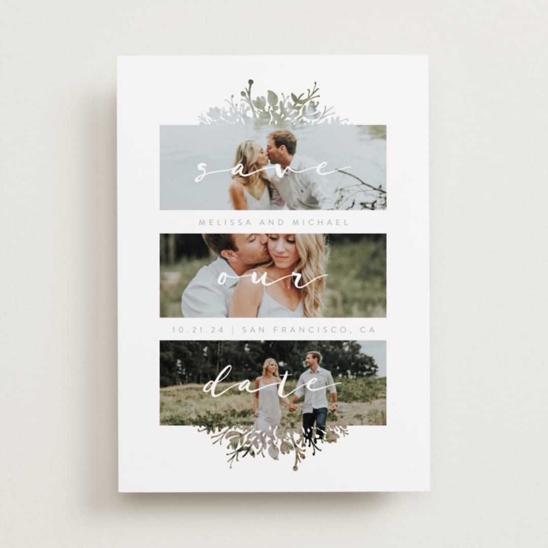 "Whispers" - Save the Dates in Stone by JeAnna Casper - Front