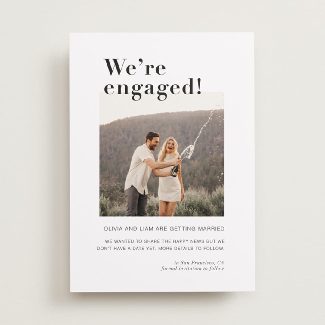 "It's a Date!" - Save the Dates in Onyx by Joyce Pinheiro - Front