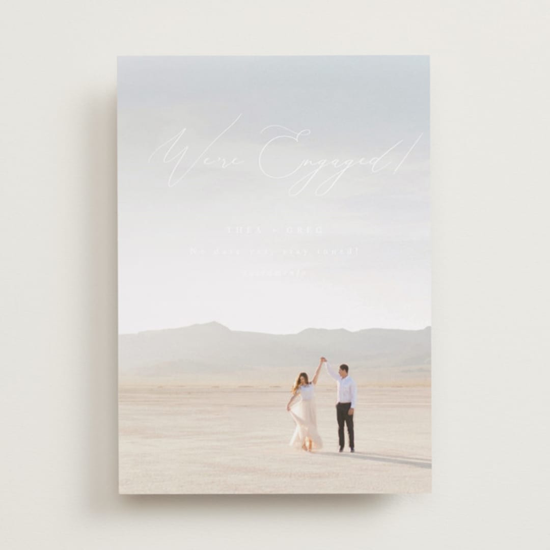 "Enchantment" - Save the Dates in Snow by Snow and Ivy - Front