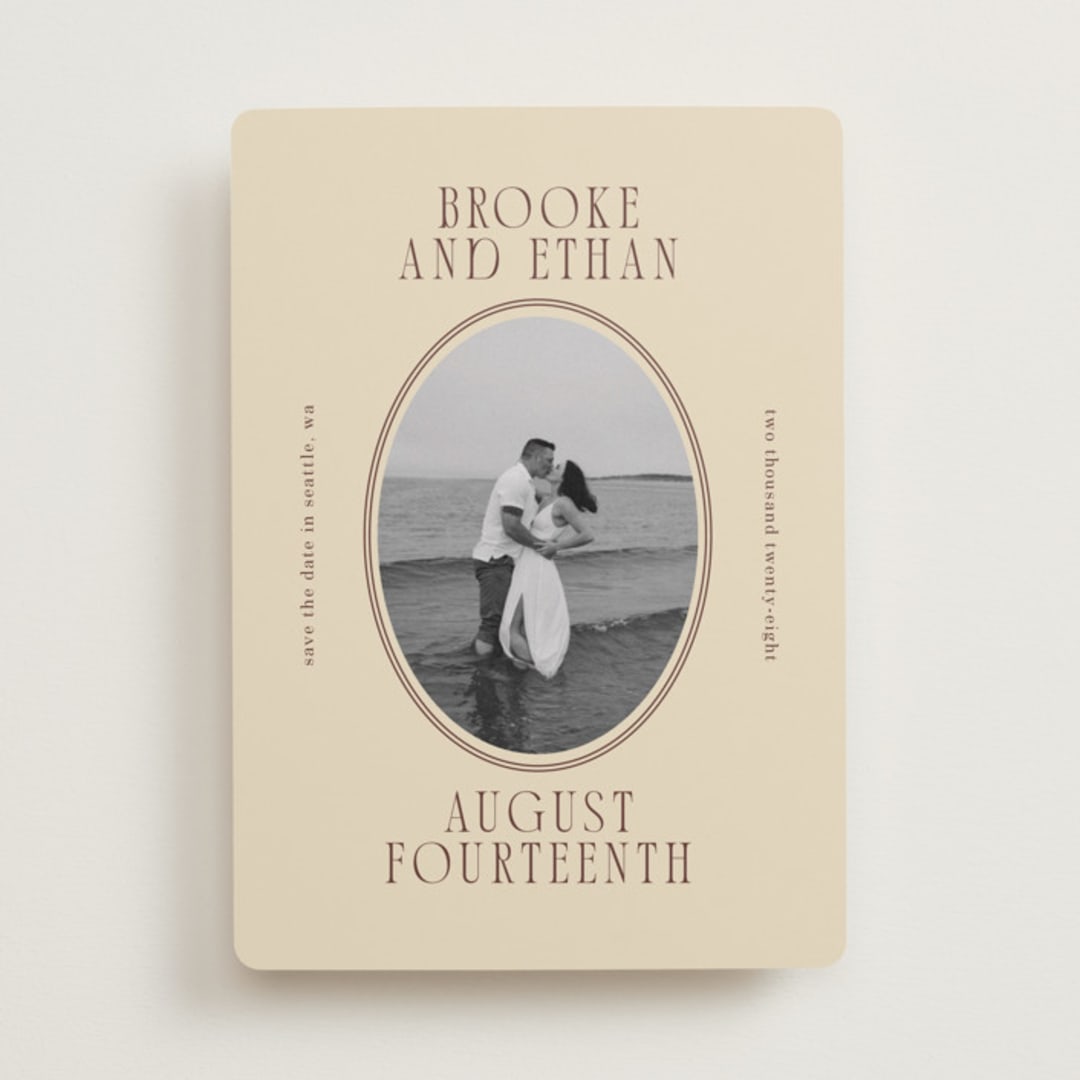 "Ethan" - Save the Dates in Buttercream by Angela Garrick - Front