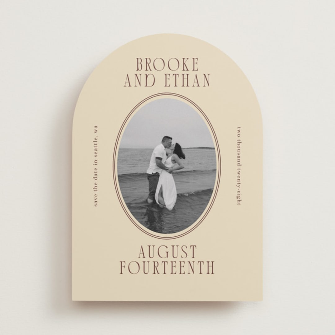 "Ethan" - Save the Dates in Buttercream by Angela Garrick - Front