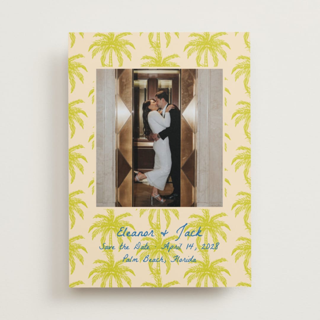 "Palm Beach" - Save the Dates in Limon by Megan Davis - Front