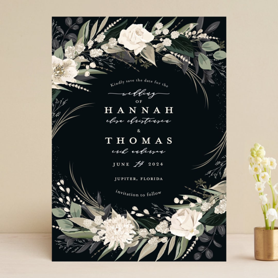 "Ivory Ring" - Save the Dates in Midnight by Susan Moyal - Front