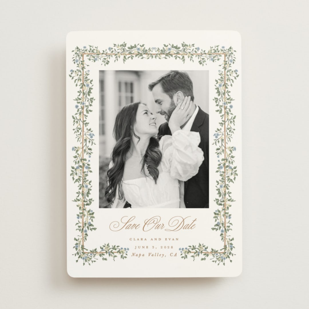 "Arbour" - Save the Dates in Lake by Leah Bisch - Front
