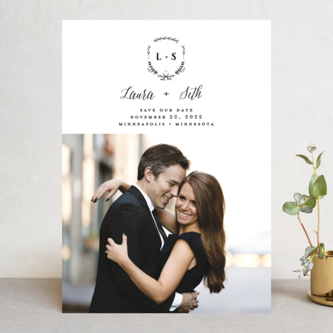 "Always" - Save the Dates in Blush by Susan Brown - Front