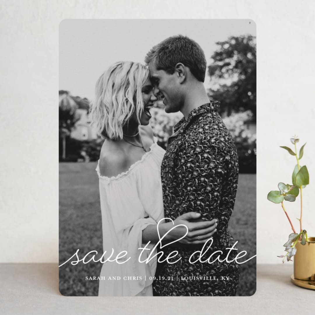 "Beloved" - Save the Dates in Snow by Sarah Brown - Front