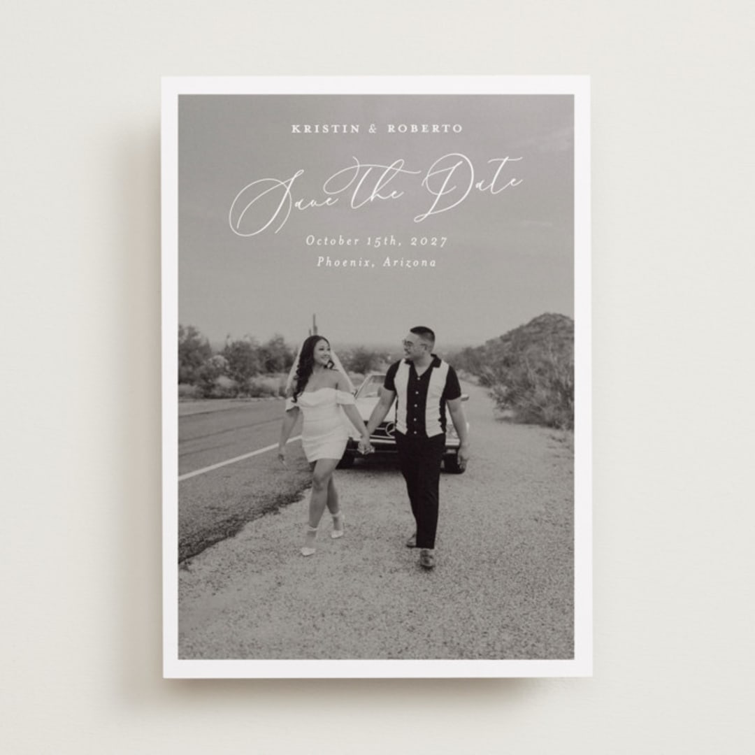 "Toulon" - Save the Dates in Bianco by Pati Cascino - Front