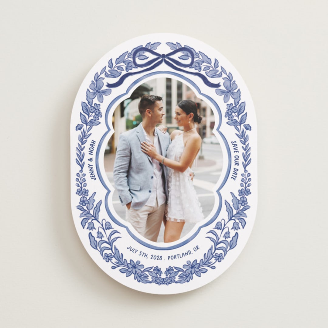 "Charm" - Save the Dates in Porcelain by Elly - Front