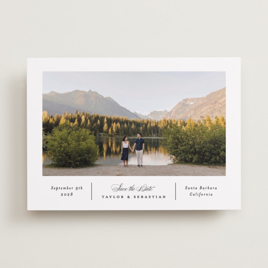 "Simple Columns" - Save the Dates in Alabaster by Erica Krystek - Front