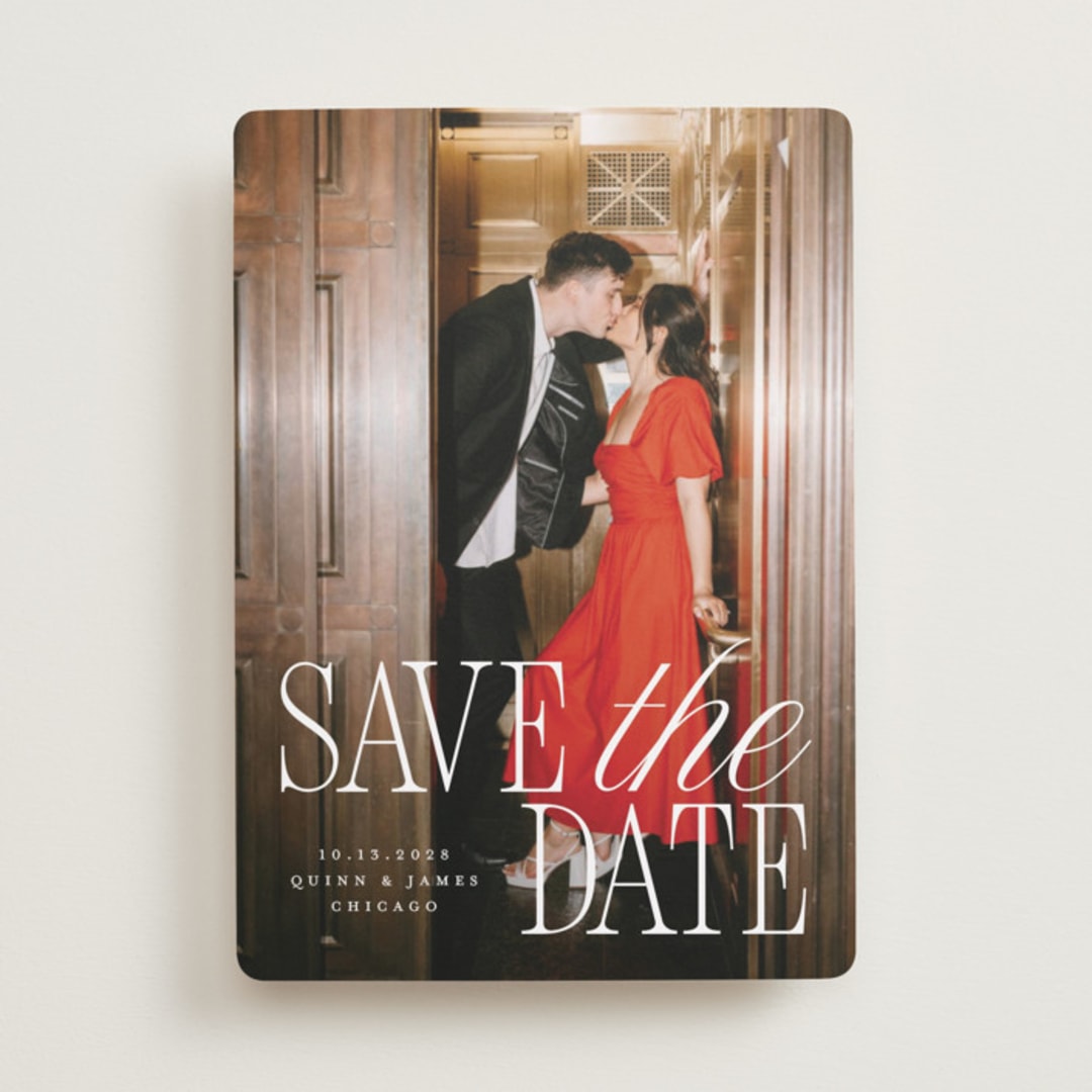 "Love Song" - Save the Dates in Snow by Pixel and Hank - Front