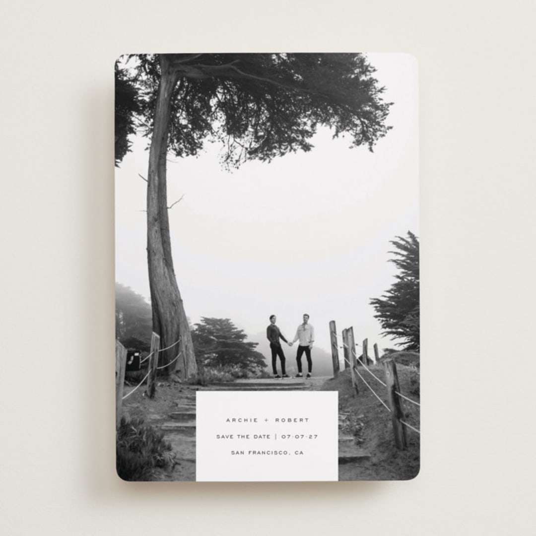 "True Love" - Save the Dates in Wave by Yuliya Evseeva - Front