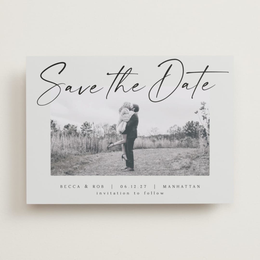 "Flash Dance" - Save the Dates in Ash by AK Graphics - Front