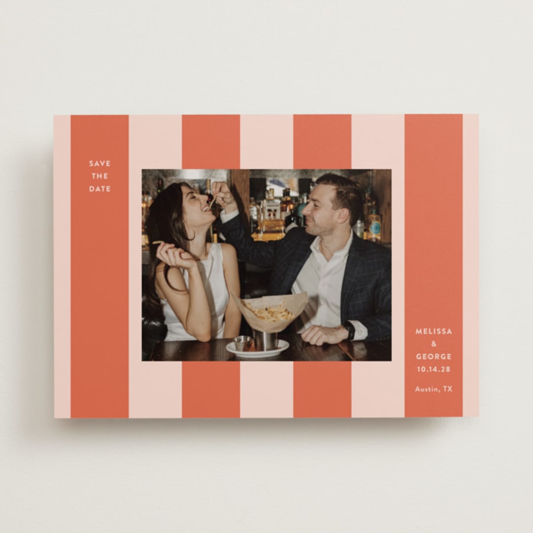 "Aperitivo" - Save the Dates in Grapefruit by Megan Davis - Front