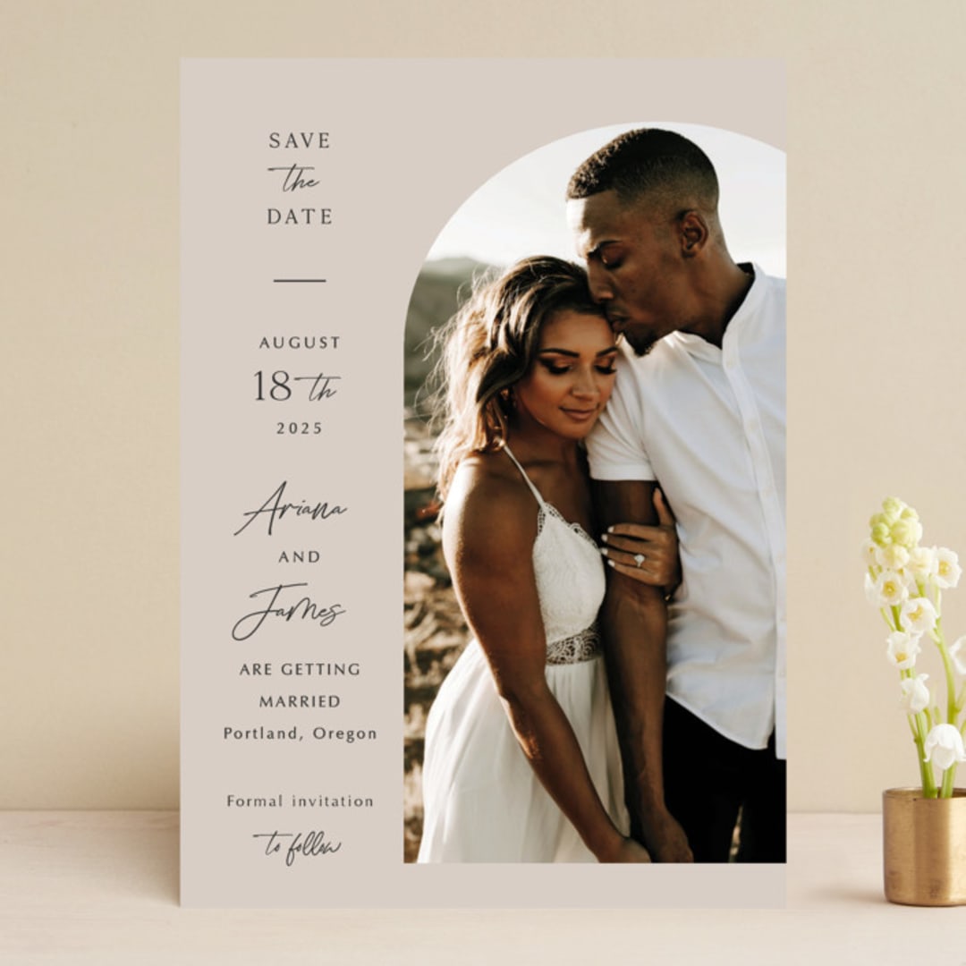 "the arch" - Save the Dates in Stone by Elly - Front