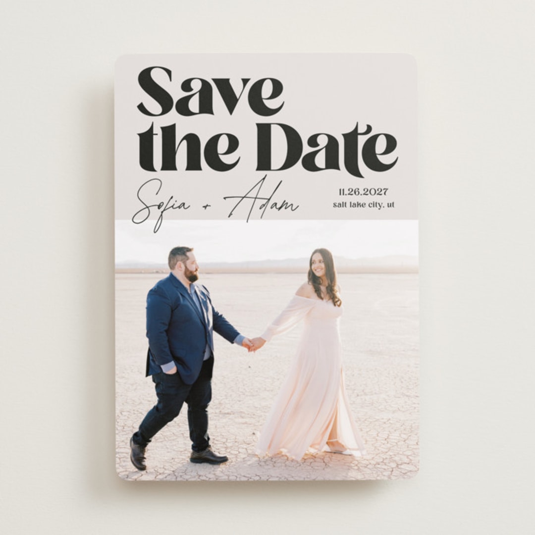 "Fun colors" - Save the Dates in Midnight by Yaling Hou Suzuki - Front
