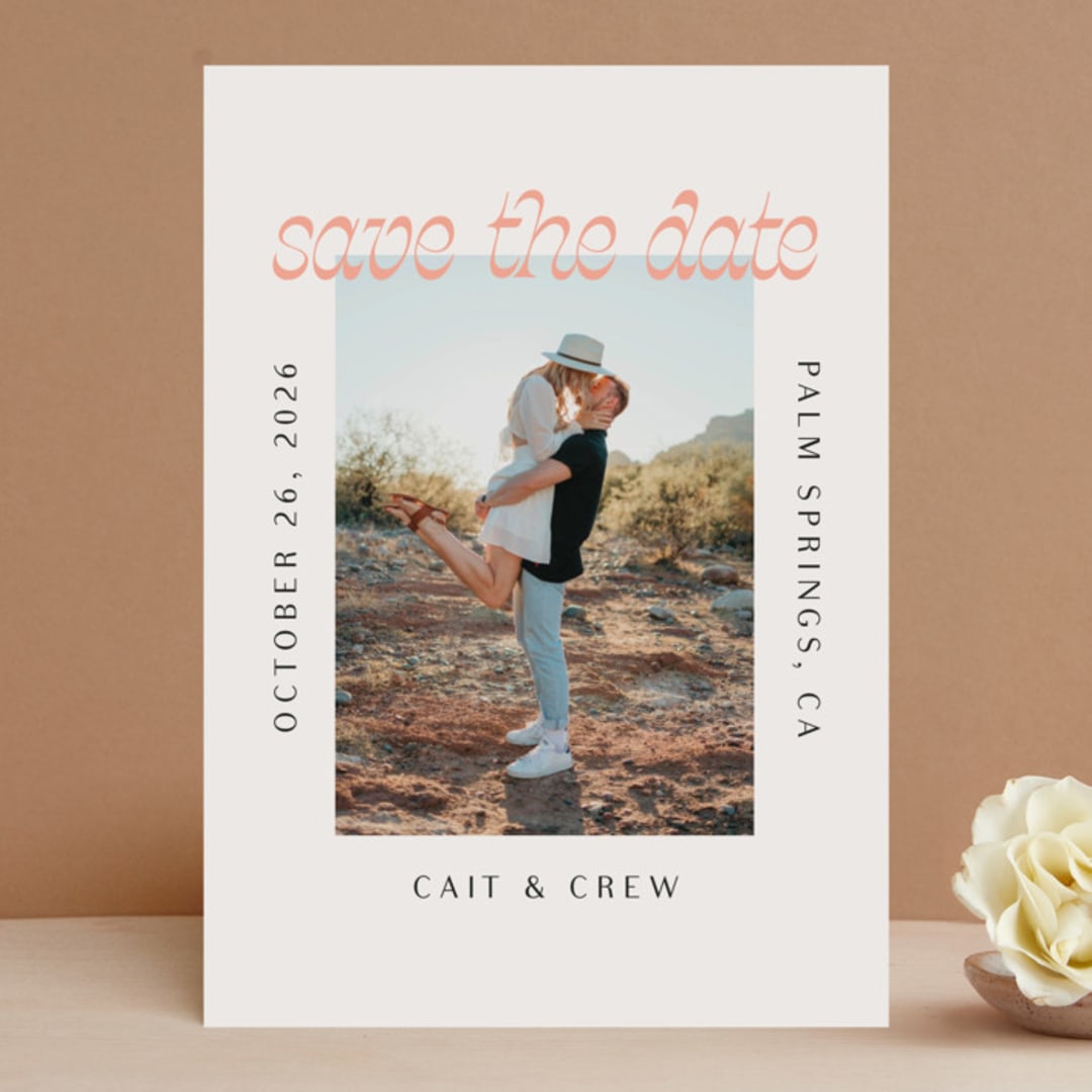 "Nomads" - Save the Dates in Sunset by Lissabeth Anglin - Front