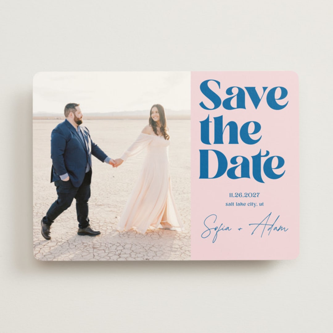 "Fun colors" - Save the Dates in Petal by Yaling Hou Suzuki - Front