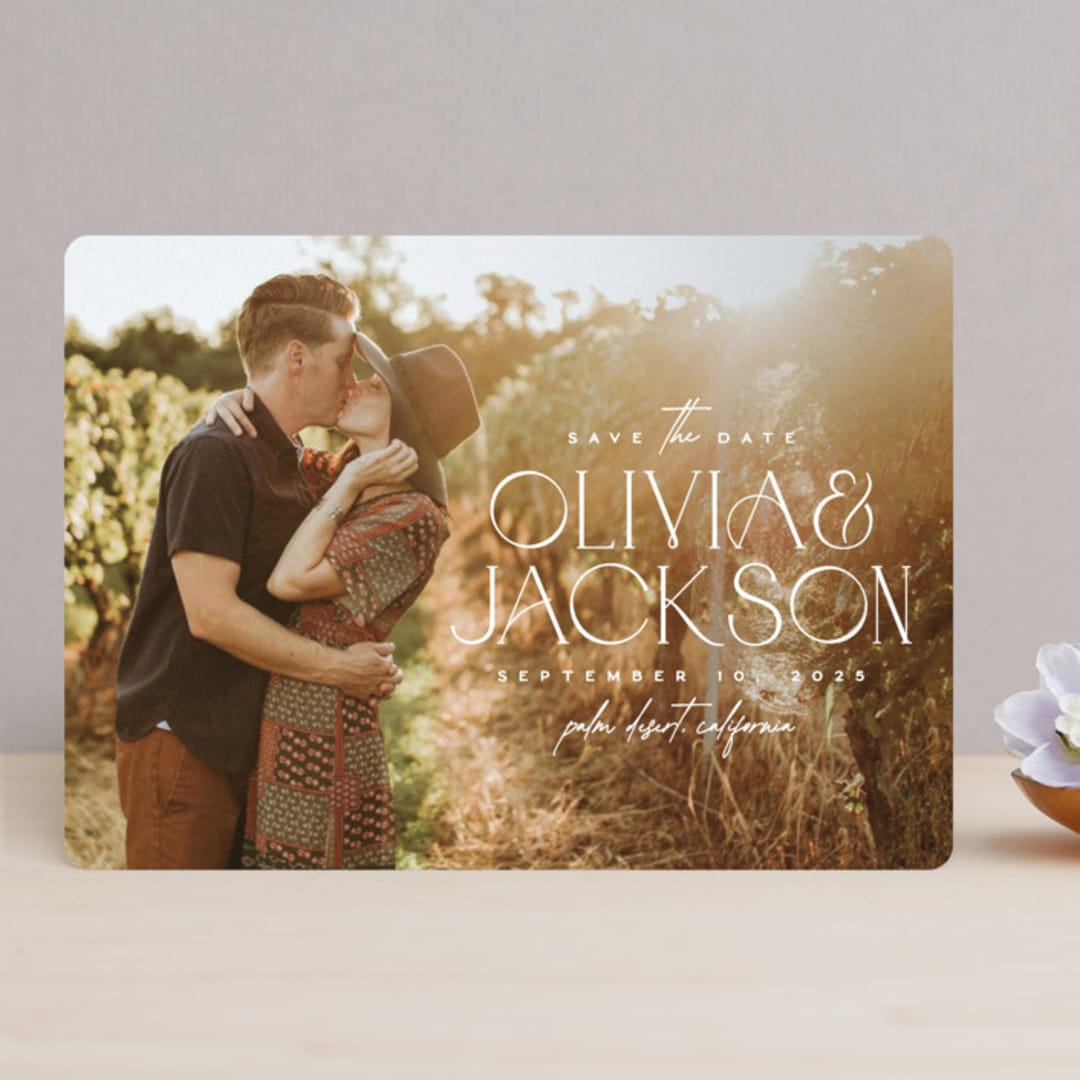"Sure Thing" - Save the Dates in Water Lily by Owl and Toad - Front