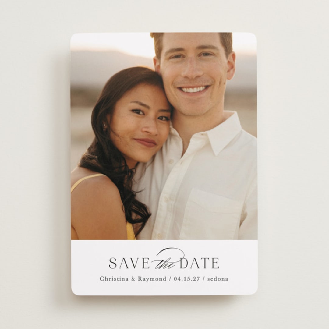 "Eternal Flame" - Save the Dates in Onyx by Mansi Verma - Front