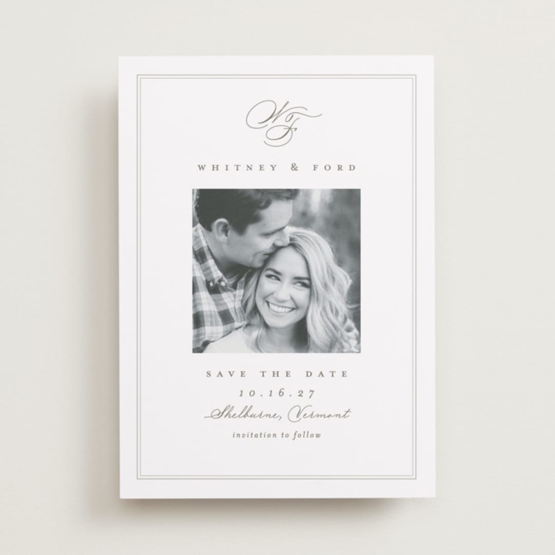 "Simple Edge" - Save the Dates in Cloud by Amy Kross - Front