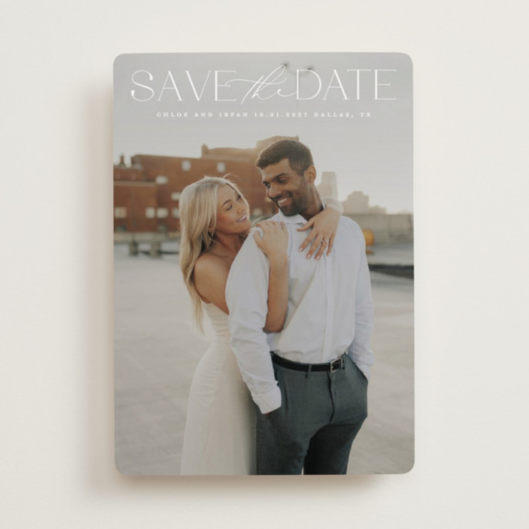 "prose" - Save the Dates in Ivory by Maja Cunningham - Front