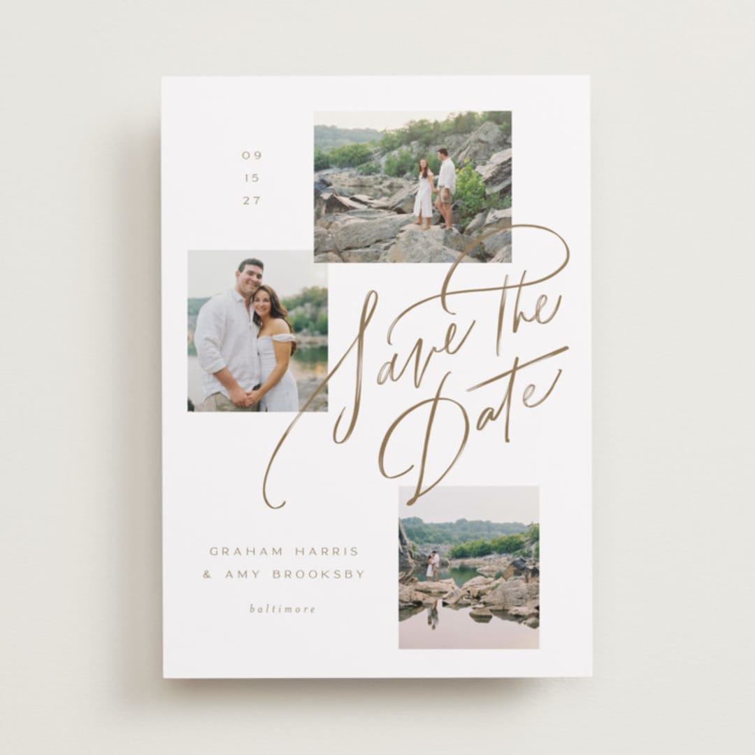 "Let's Escape" - Save the Dates in Sandstone by Erin L. Wilson - Front