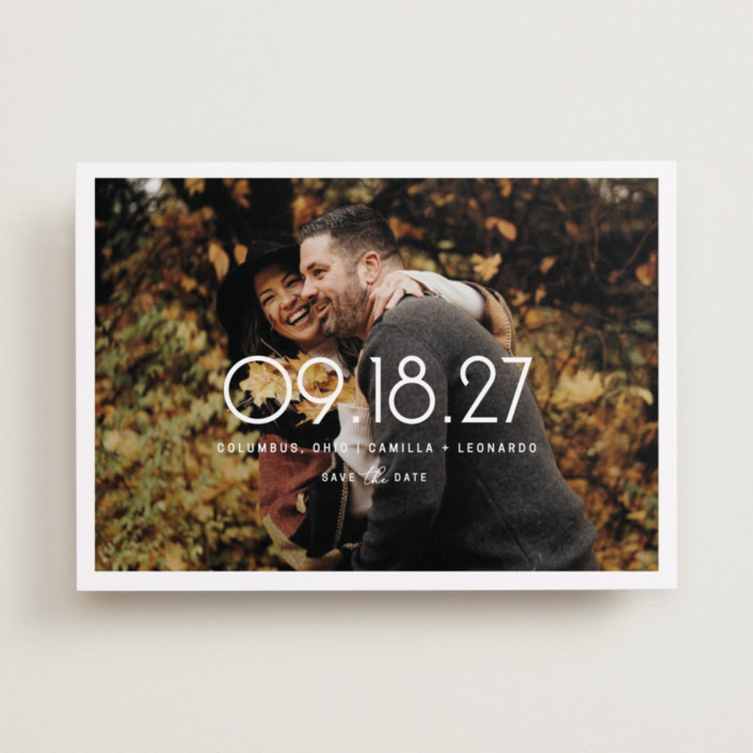 "Presenting" - Save the Dates in Snow by Lisa Assenmacher - Front