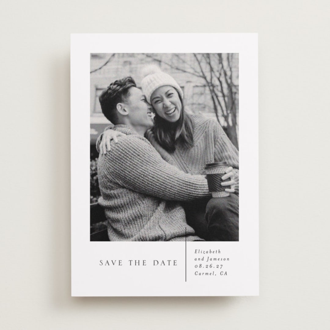 "A Simple Love" - Save the Dates in Linen by Erin Deegan - Front
