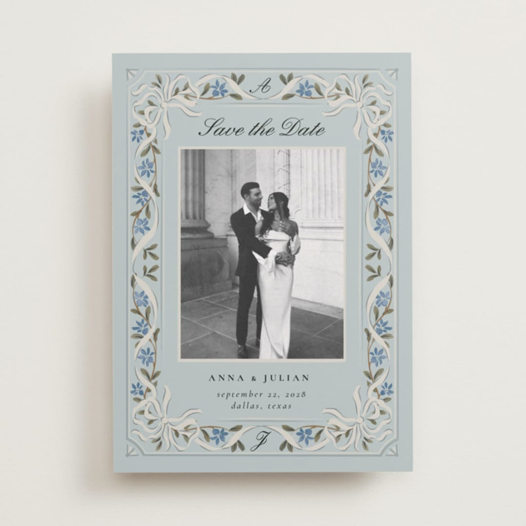 "Romantic Elegance" - Save the Dates in Sky by Ana de Sousa - Front