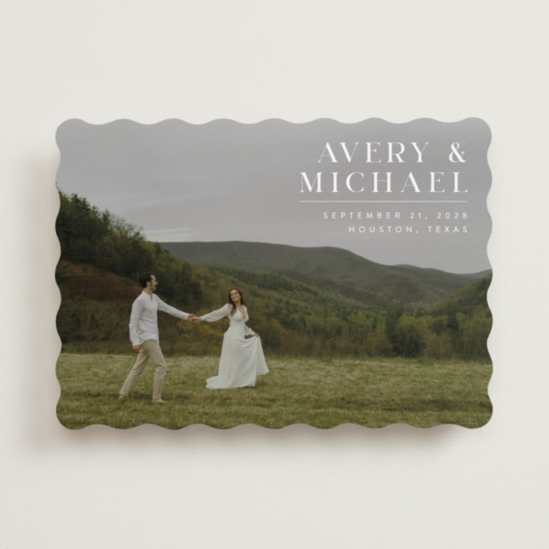 "Hold Tight" - Save the Dates in Ivory by Juneau Designs - Front