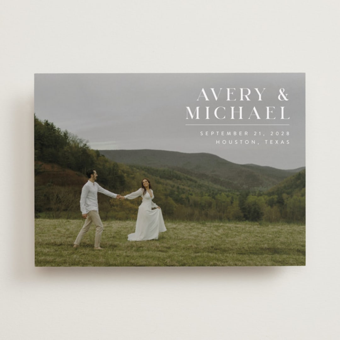 "Hold Tight" - Save the Dates in Ivory by Juneau Designs - Front