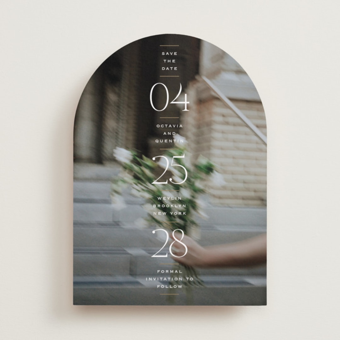 "Updated" - Save the Dates in Chiffon by Heather Schertzer - Front