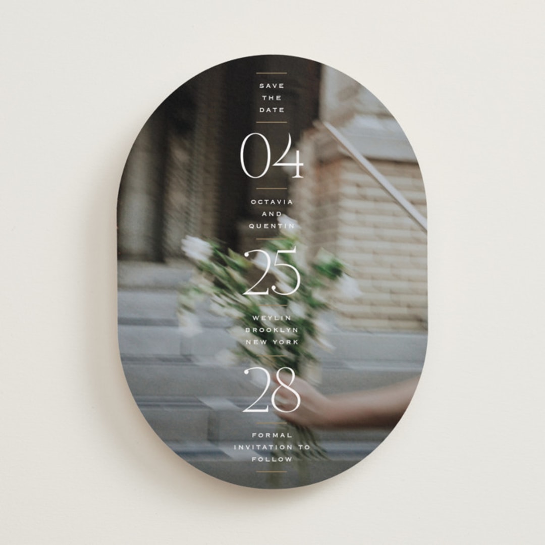 "Updated" - Save the Dates in Chiffon by Heather Schertzer - Front