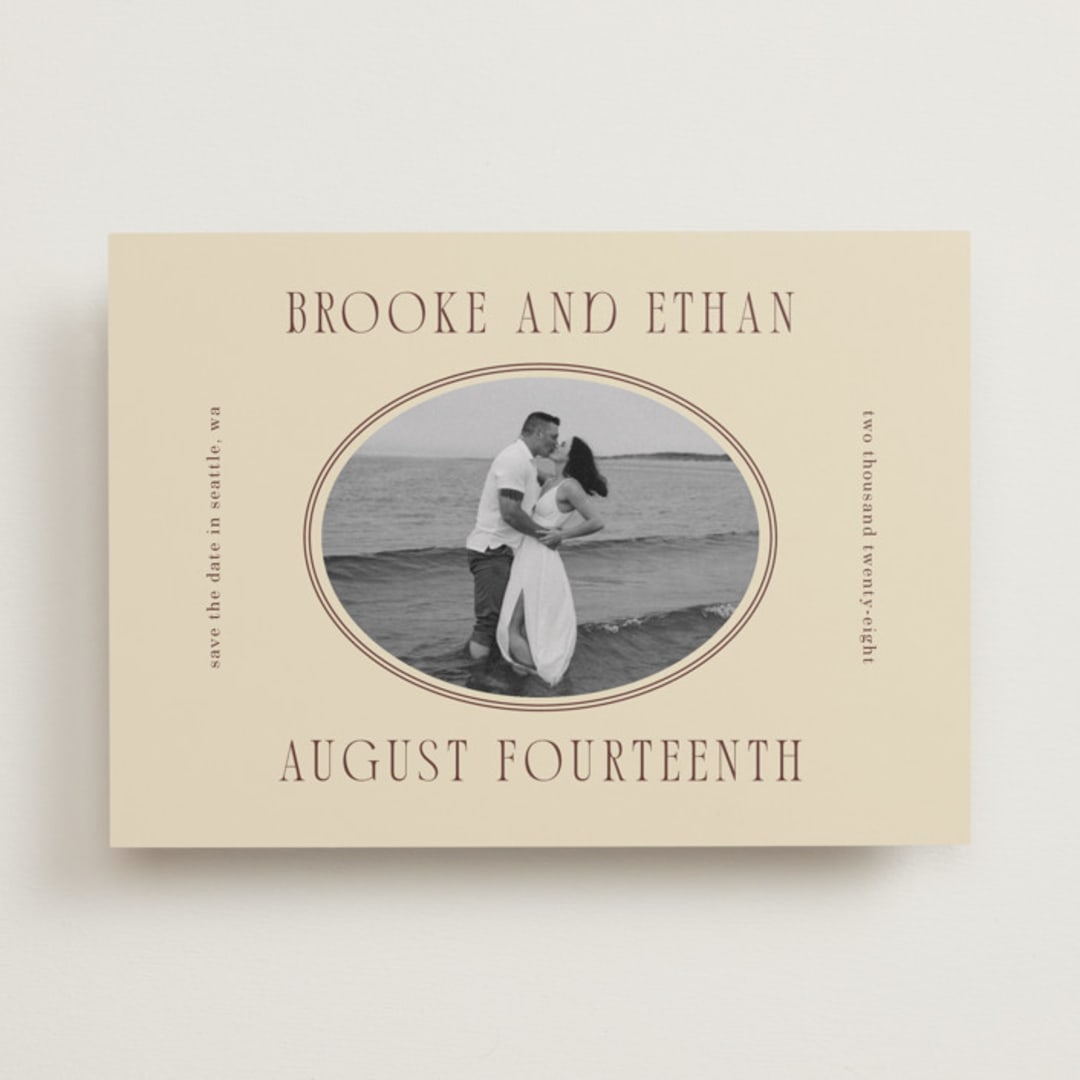 "Ethan" - Save the Dates in Buttercream by Angela Garrick - Front