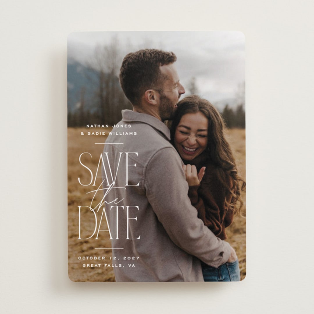 "Monument" - Save the Dates in Cotton by Owl and Toad - Front