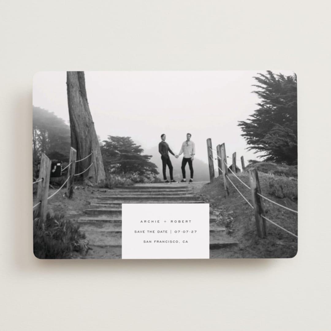 "True Love" - Save the Dates in Wave by Yuliya Evseeva - Front