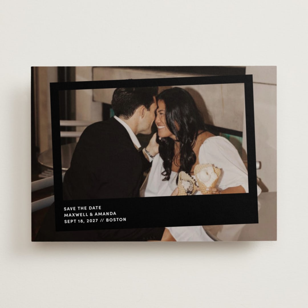 "Album" - Save the Dates in Midnight by Inkblot Design - Front
