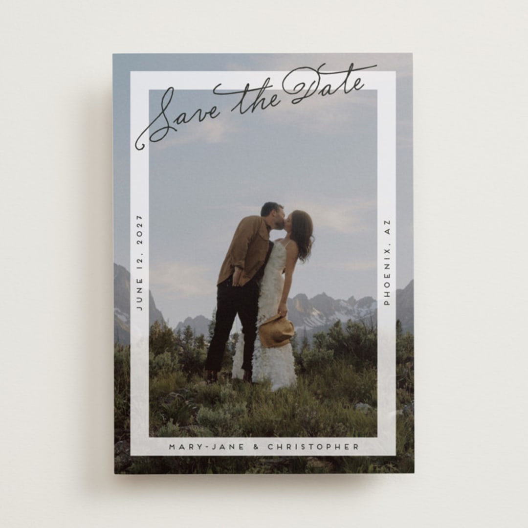"Postcard Perfect" - Save the Dates in Porcelain by lulu and isabelle - Front