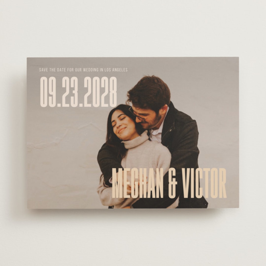"Ensemble" - Save the Dates in Honey by letterfix - Front
