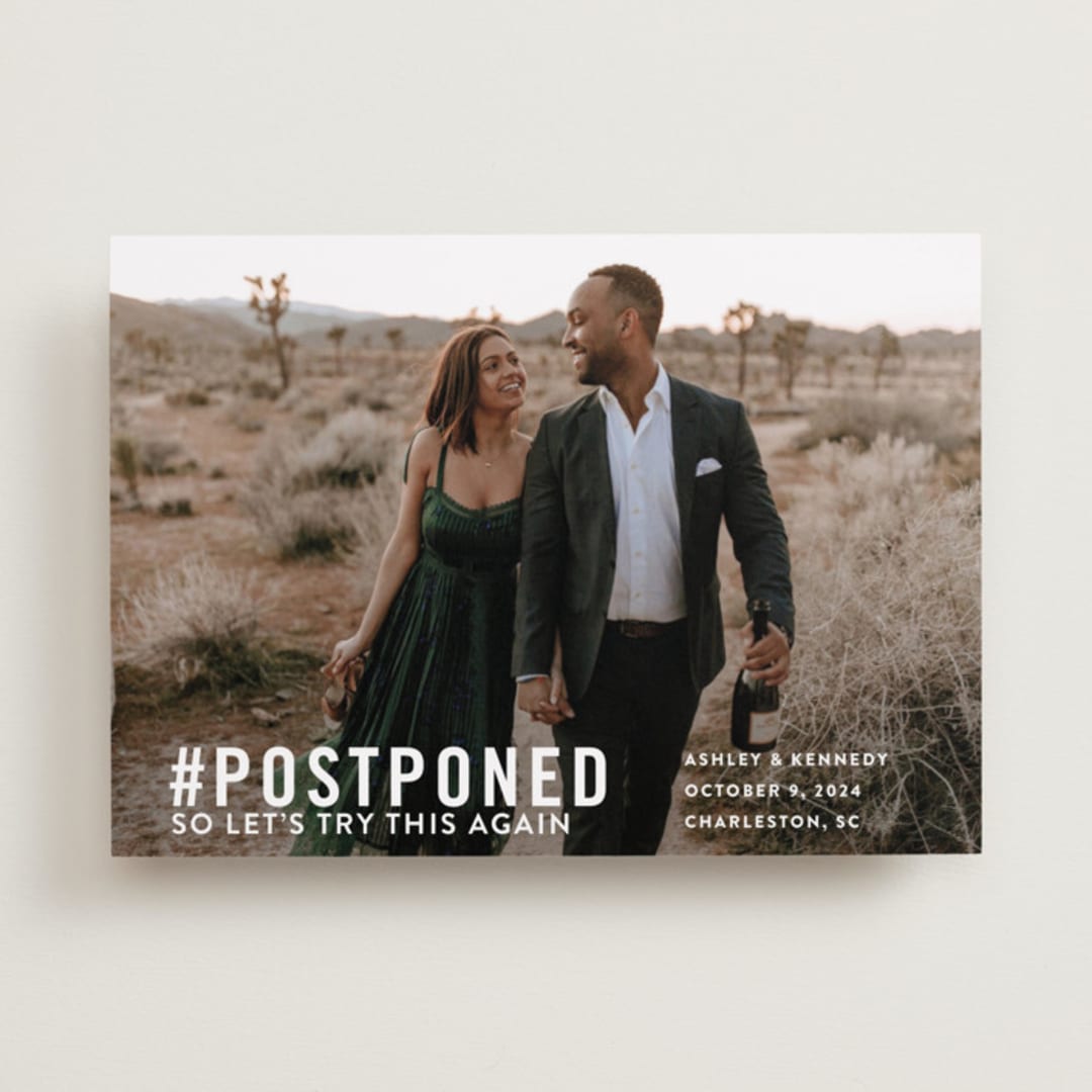 "Free Drinks" - Save the Dates in Pearl by Jennifer Lew - Front