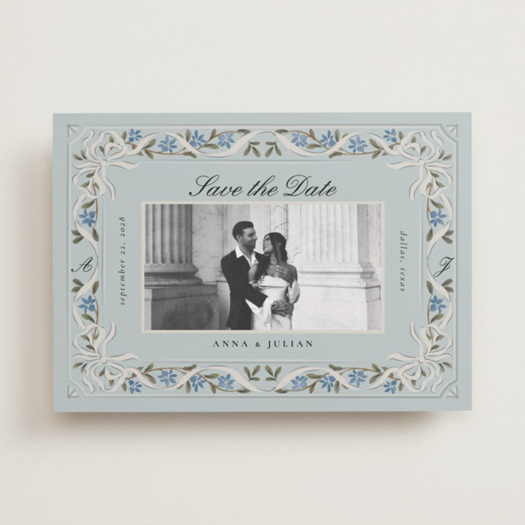 "Romantic Elegance" - Save the Dates in Sky by Ana de Sousa - Front