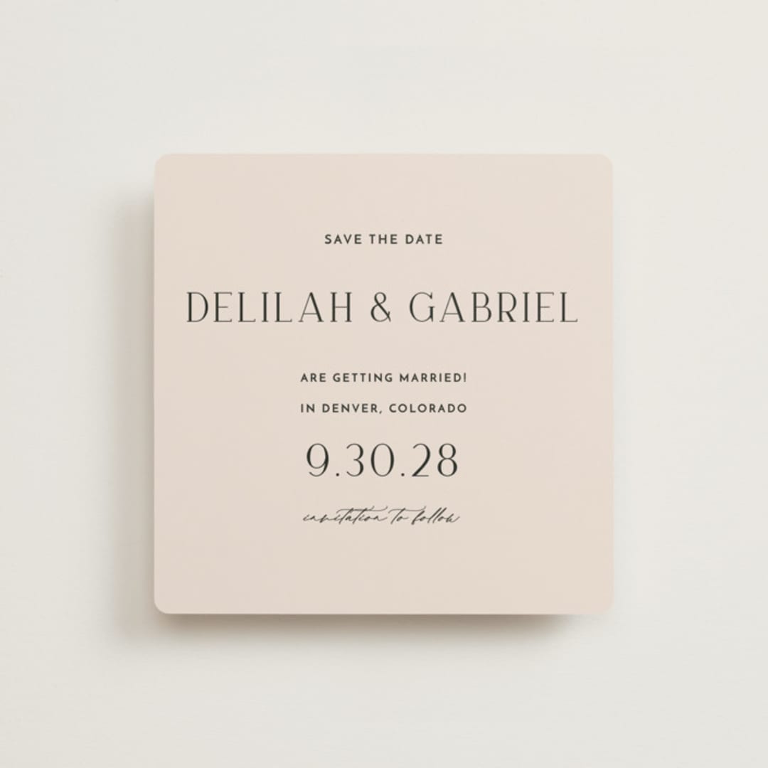 "Trendsetter" - Save the Dates in Pearl by Vanessa Doyle - Front