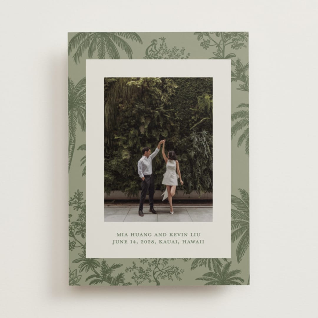 "Tropicale" - Save the Dates in Jungle by Jenna Holcomb - Front