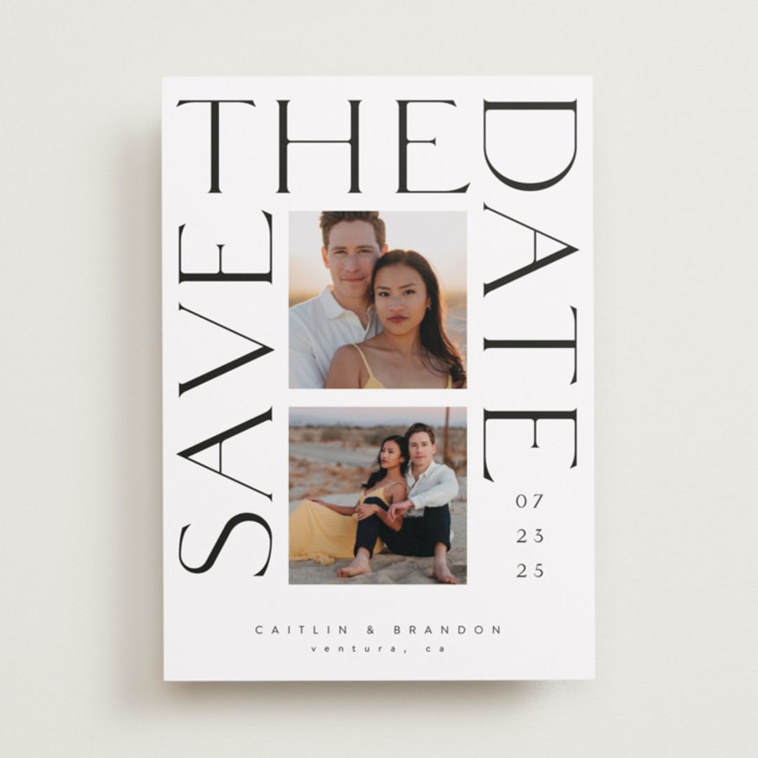 "Deux" - Save the Dates in Quartz by Catherine Culvenor - Front