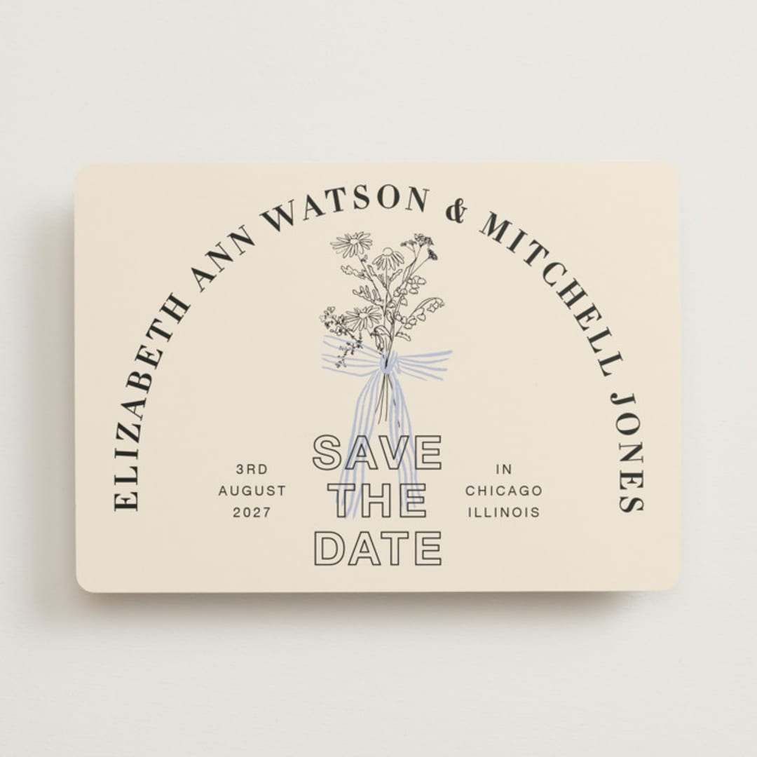 "Sealed" - Save the Dates in Daisy by Baumbirdy - Front