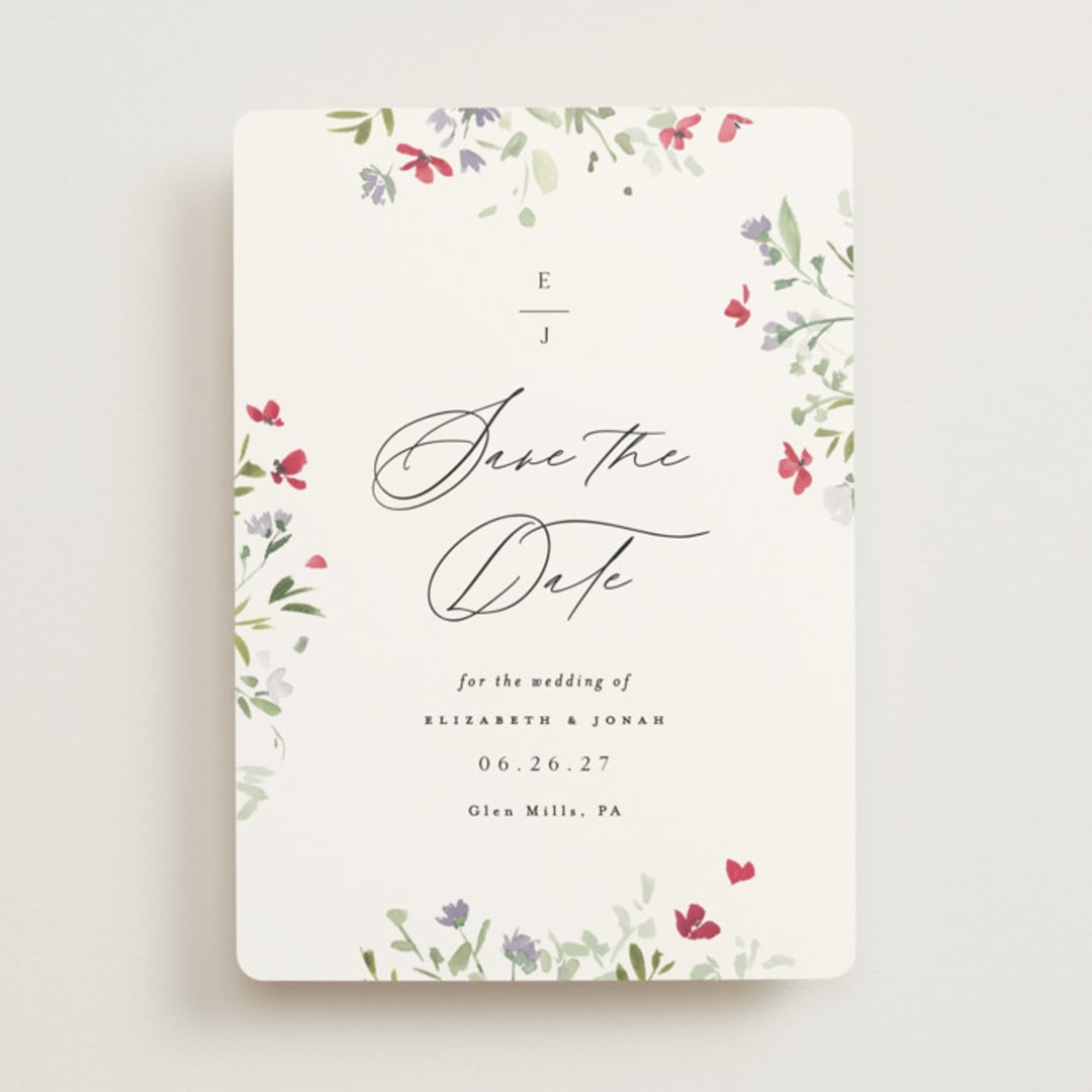"Brynn" - Save the Dates in Cloud by Everett Paper Goods - Front
